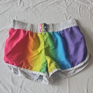 Rebel Athletic Rainbow Athletic Shorts